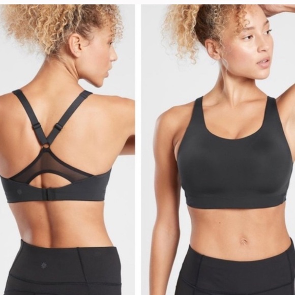 Athleta Advance Sports Bra Black 38B - Picture 1 of 7